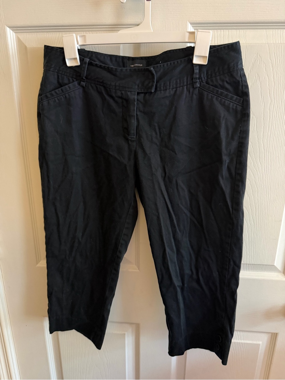 The Limited Drew Fit Black Cropped Dress Pants for Women